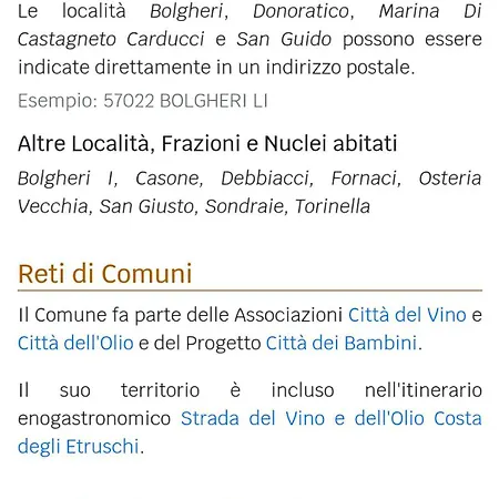 Di Castagneto Carducci Li Apartment