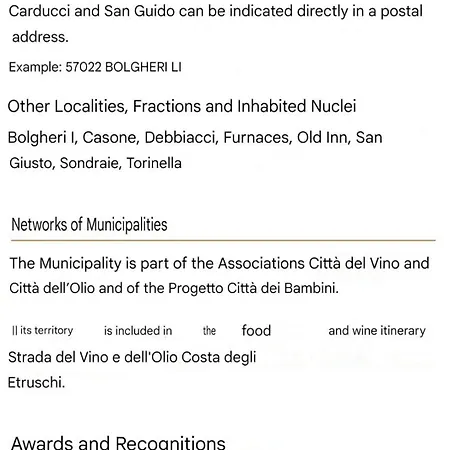 Apartment Di Castagneto Carducci Li Donoratico